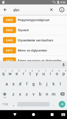 E-nummers android App screenshot 0